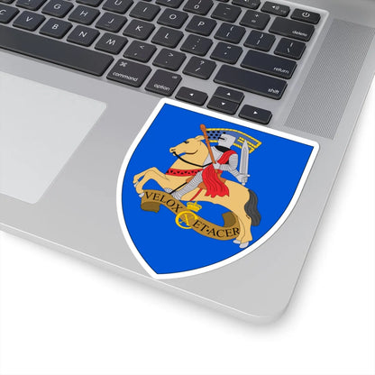 Coat of arms for Danish Division (Denmark) (Coat of Arms) STICKER Vinyl Kiss-Cut Decal - The Sticker Space