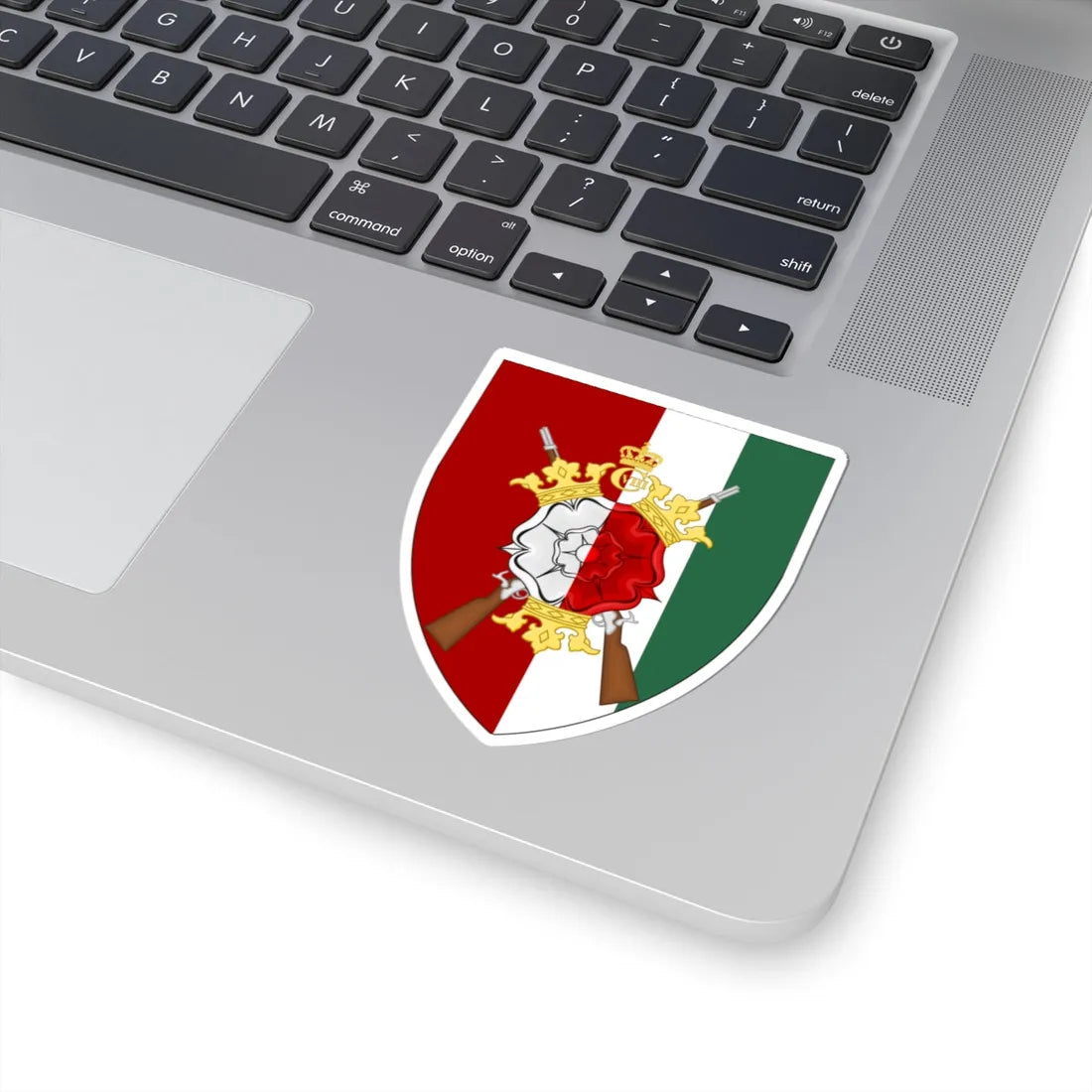 Coat of arms for Funen Rifle Regiment (Denmark) (Coat of Arms) STICKER Vinyl Kiss-Cut Decal - The Sticker Space