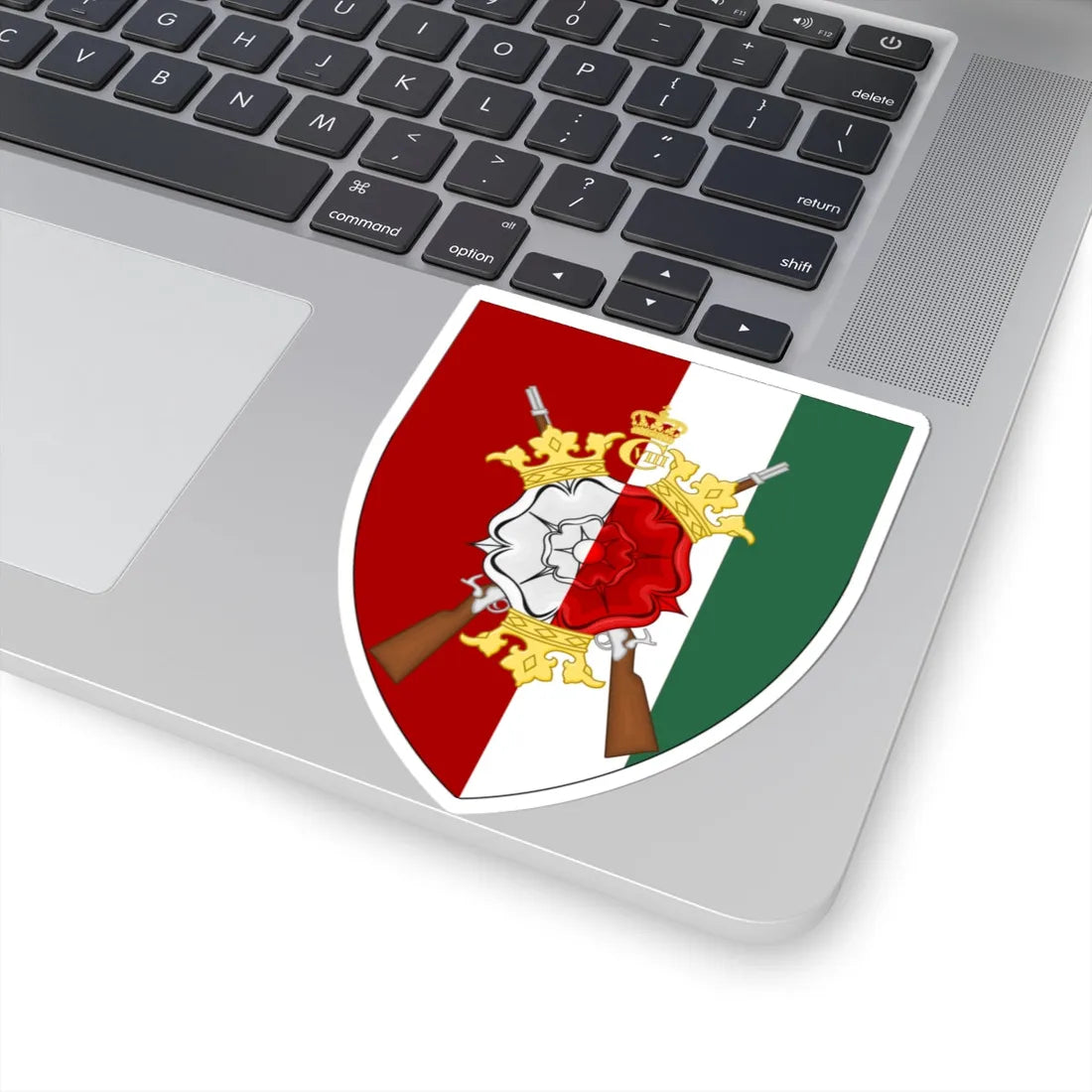 Coat of arms for Funen Rifle Regiment (Denmark) (Coat of Arms) STICKER Vinyl Kiss-Cut Decal - The Sticker Space