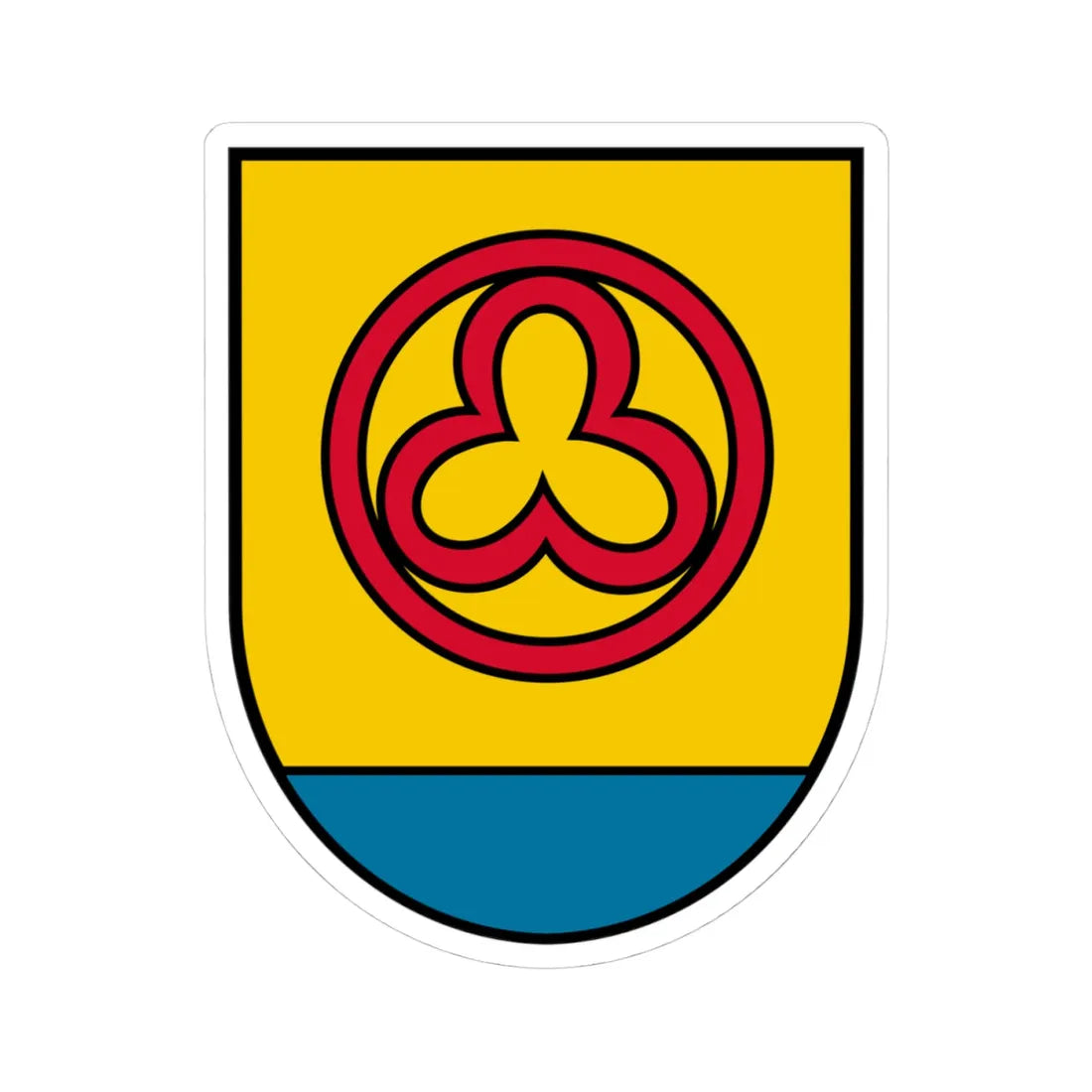 Coat of arms Heiligenberg (Austria) (Coat of Arms) STICKER Vinyl Kiss-Cut Decal 4 Inch White - The Sticker Space