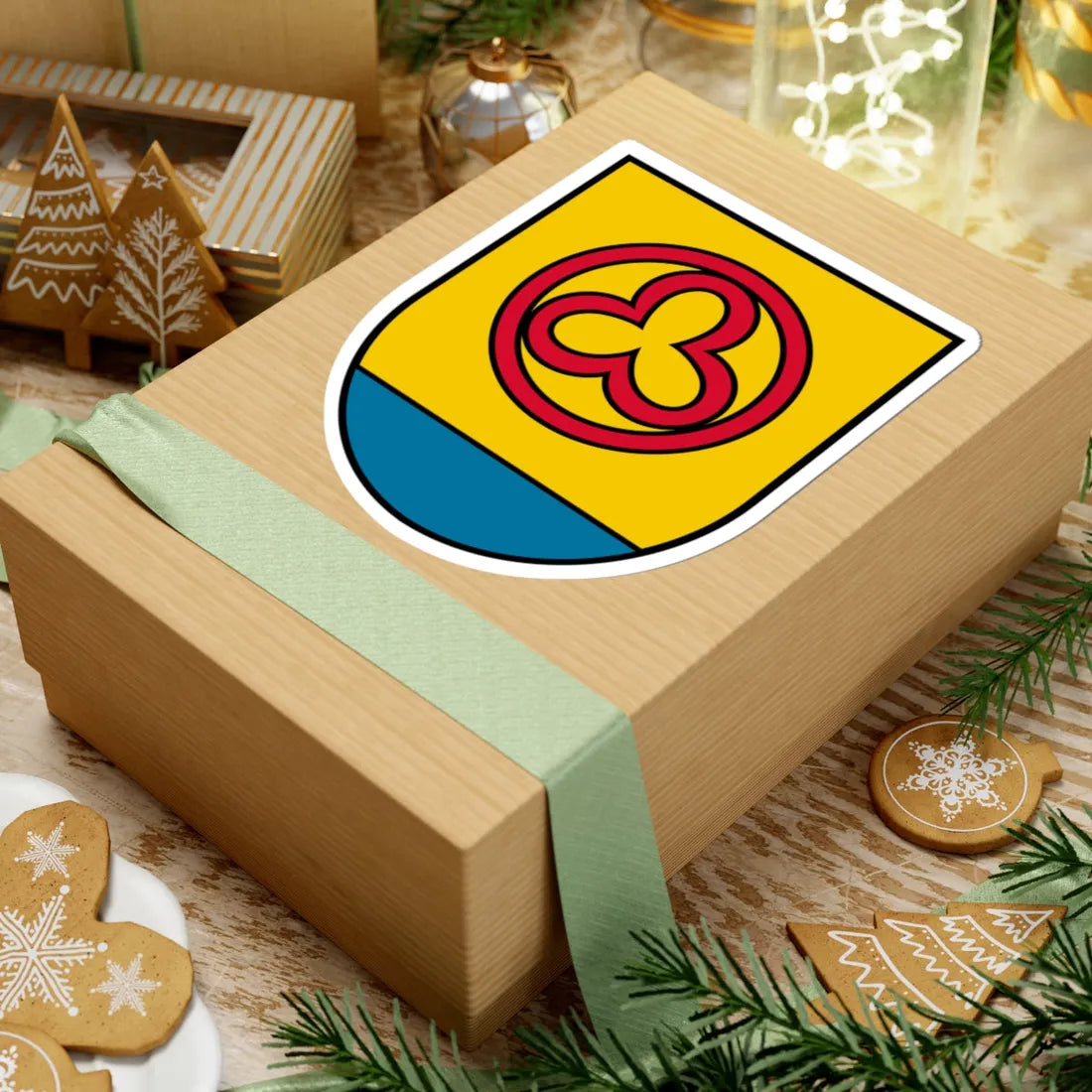 Coat of arms Heiligenberg (Austria) (Coat of Arms) STICKER Vinyl Kiss-Cut Decal - The Sticker Space