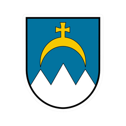 Coat of arms Hinterstoder (Austria) (Coat of Arms) STICKER Vinyl Kiss-Cut Decal 2 Inch White - The Sticker Space