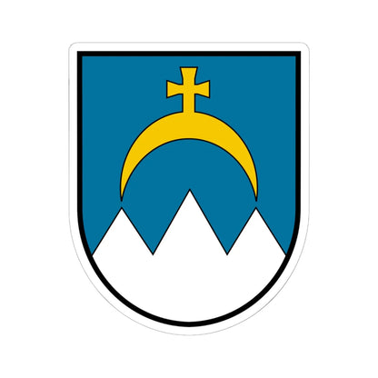 Coat of arms Hinterstoder (Austria) (Coat of Arms) STICKER Vinyl Kiss-Cut Decal 6 Inch White - The Sticker Space