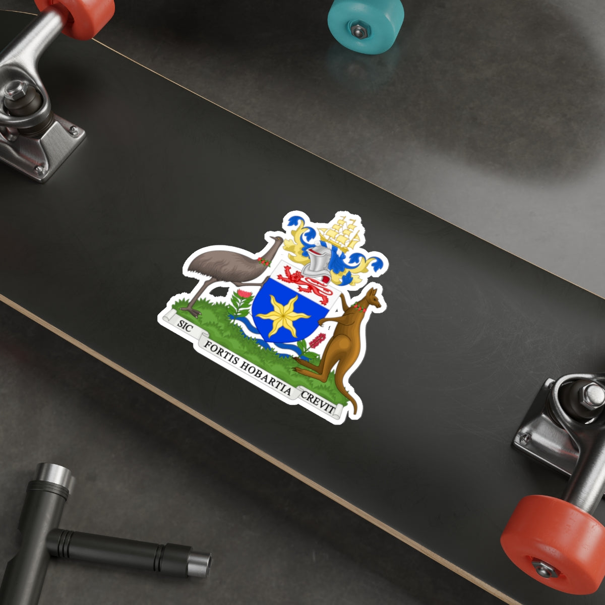 Coat of Arms Hobart Australia STICKER Vinyl Die-Cut Decal-The Sticker Space