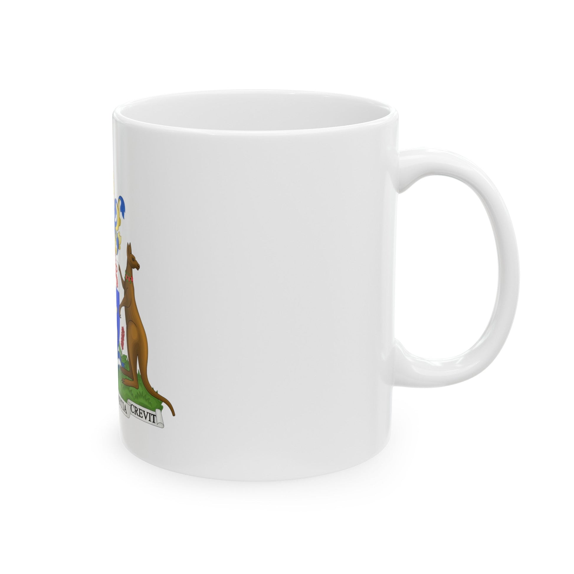 Coat of Arms Hobart Australia - White Coffee Mug-The Sticker Space