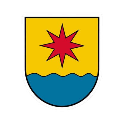 Coat of arms Hochburg-Ach (Austria) (Coat of Arms) STICKER Vinyl Kiss-Cut Decal 2 Inch White - The Sticker Space
