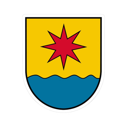 Coat of arms Hochburg-Ach (Austria) (Coat of Arms) STICKER Vinyl Kiss-Cut Decal 3 Inch White - The Sticker Space