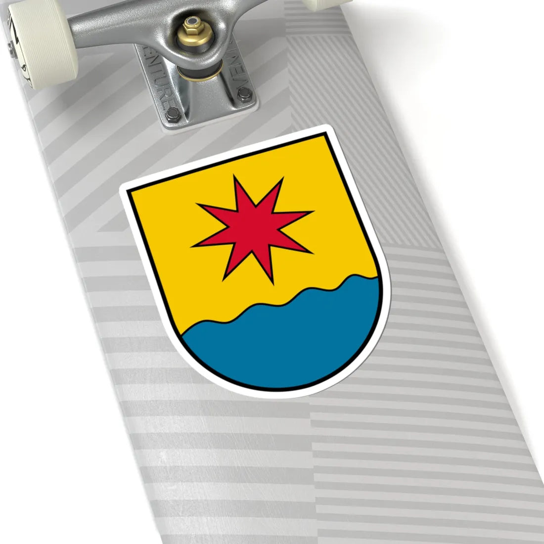 Coat of arms Hochburg-Ach (Austria) (Coat of Arms) STICKER Vinyl Kiss-Cut Decal - The Sticker Space