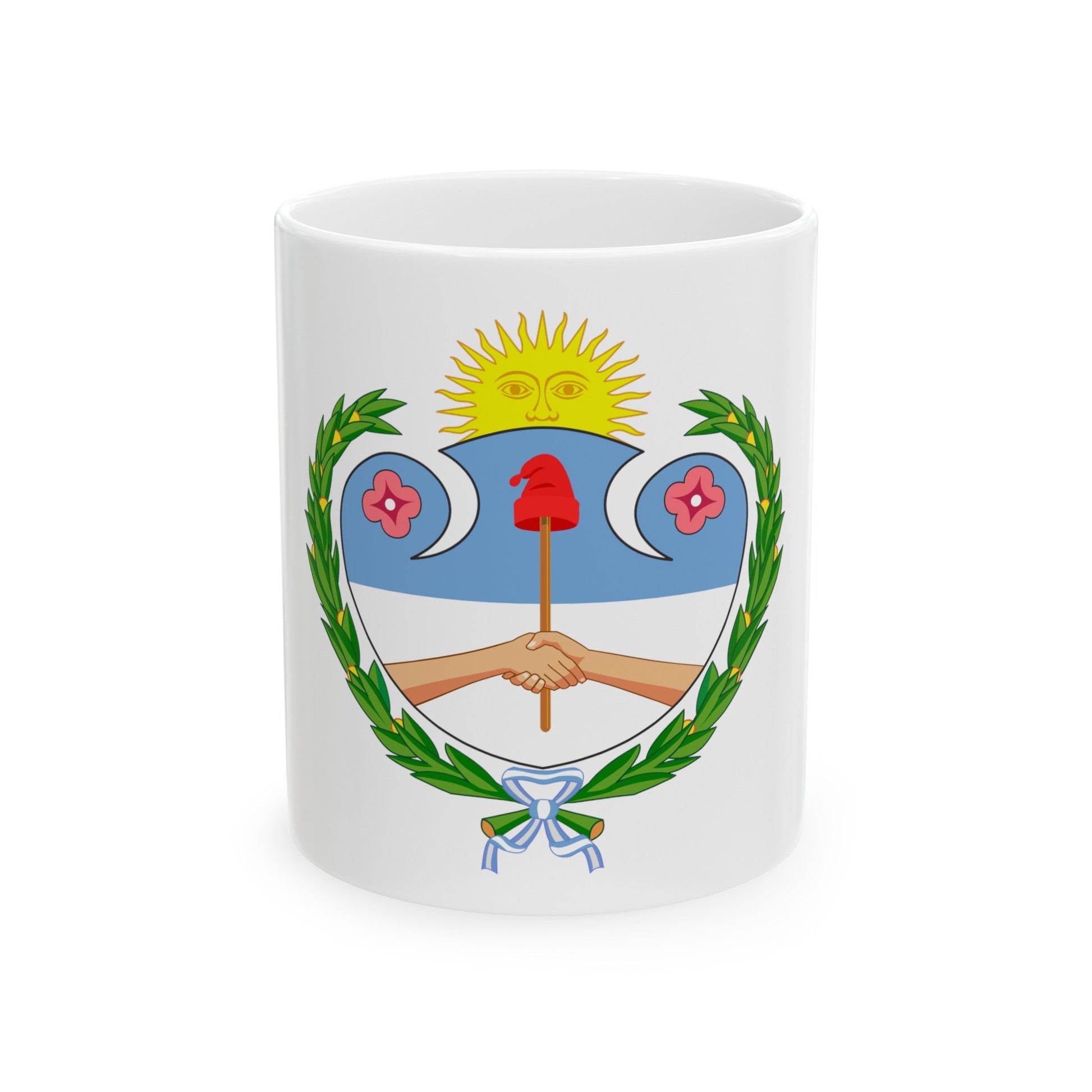 Coat of Arms Jujuy Argentina - White Coffee Mug-11oz-The Sticker Space