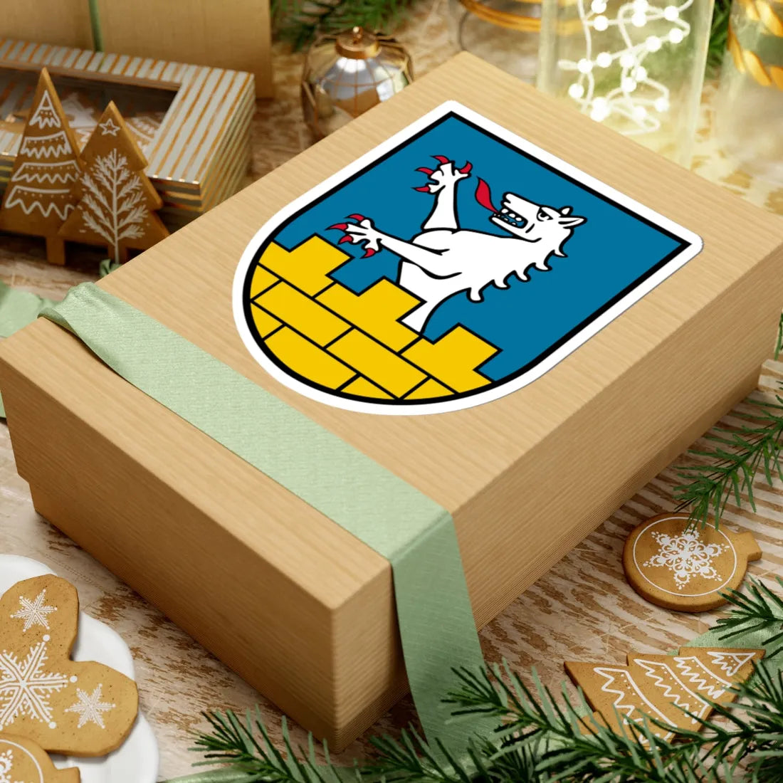 Coat of arms Kallham (Austria) (Coat of Arms) STICKER Vinyl Kiss-Cut Decal - The Sticker Space