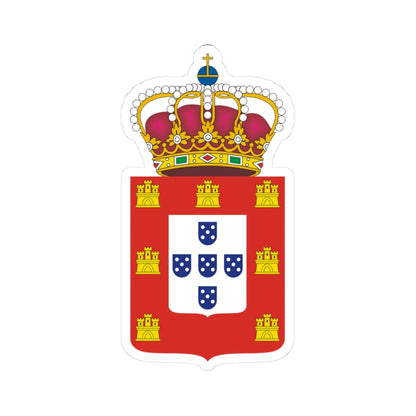 Coat of Arms Kingdom of Portugal 1830 (Portugal) (Coat of Arms) STICKER Vinyl Kiss-Cut Decal 3 Inch White - The Sticker Space