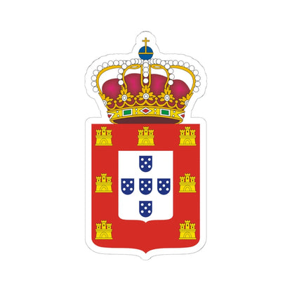 Coat of Arms Kingdom of Portugal 1830 (Portugal) (Coat of Arms) STICKER Vinyl Kiss-Cut Decal 6 Inch White - The Sticker Space