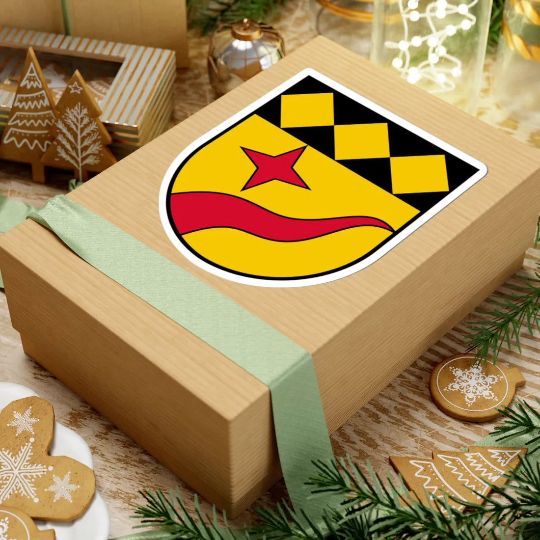 Coat of arms Kopfing (Austria) (Coat of Arms) STICKER Vinyl Kiss-Cut Decal - The Sticker Space