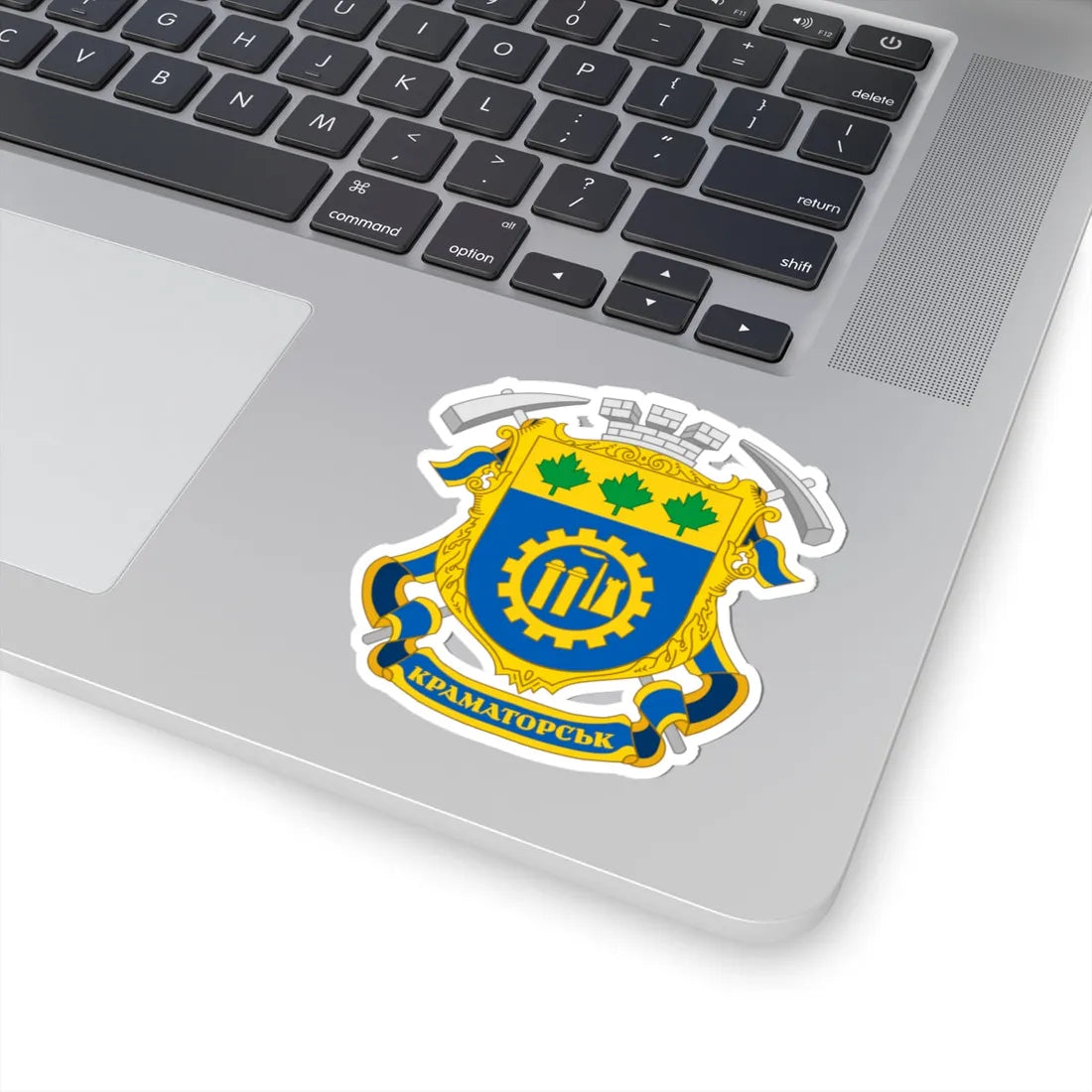 Coat of arms Kramatorsk (Ukraine) (Coat of Arms) STICKER Vinyl Kiss-Cut Decal - The Sticker Space