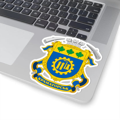 Coat of arms Kramatorsk (Ukraine) (Coat of Arms) STICKER Vinyl Kiss-Cut Decal - The Sticker Space