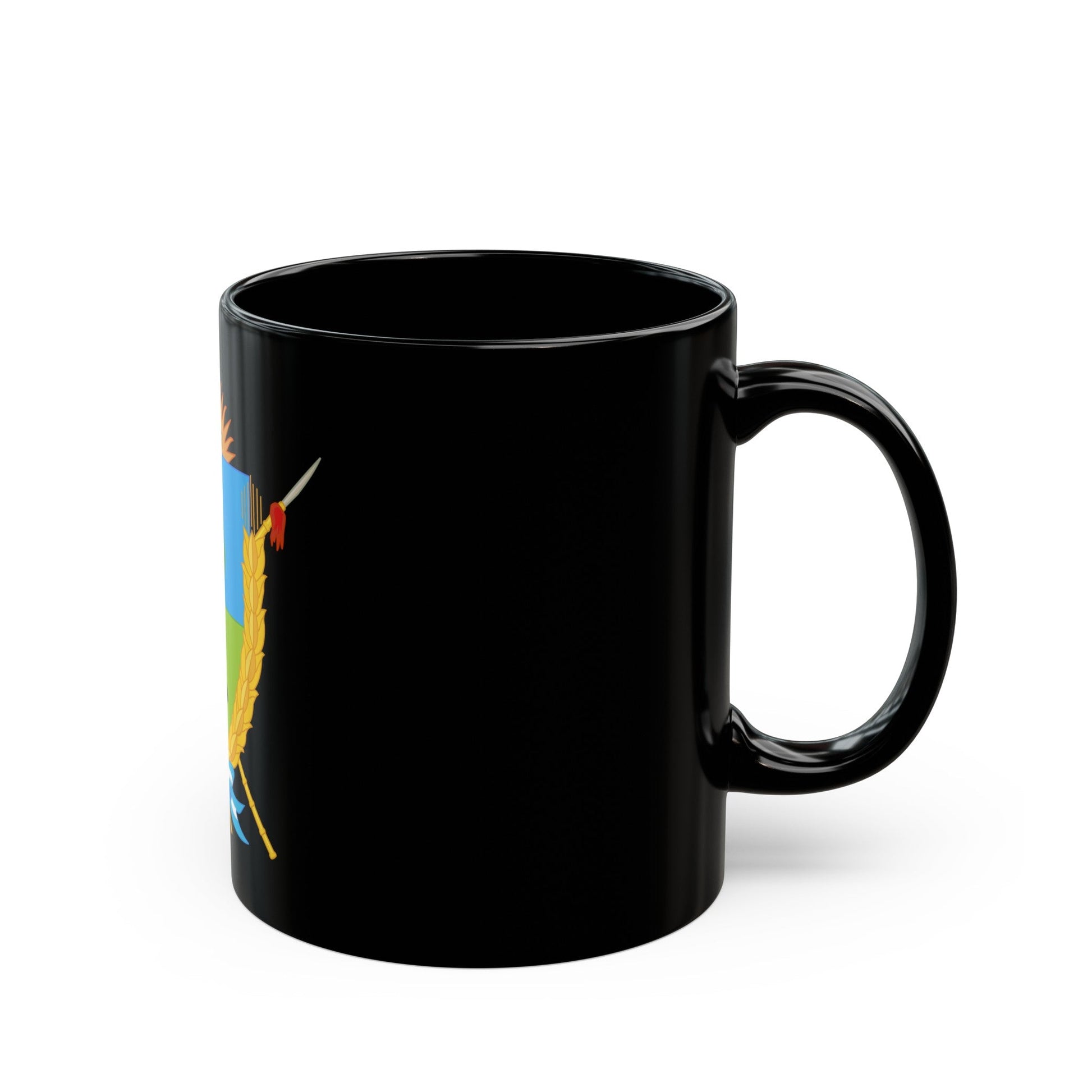 Coat of Arms La Pampa Argentina - Black Coffee Mug-The Sticker Space