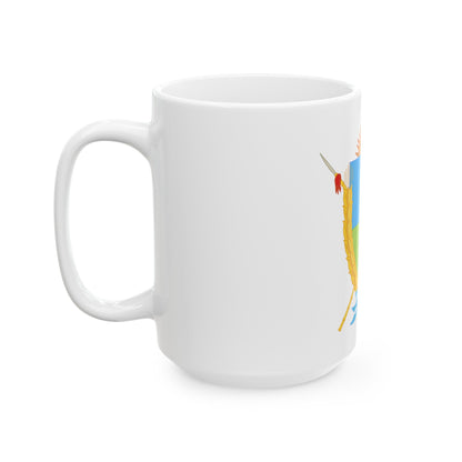 Coat of Arms La Pampa Argentina - White Coffee Mug-The Sticker Space