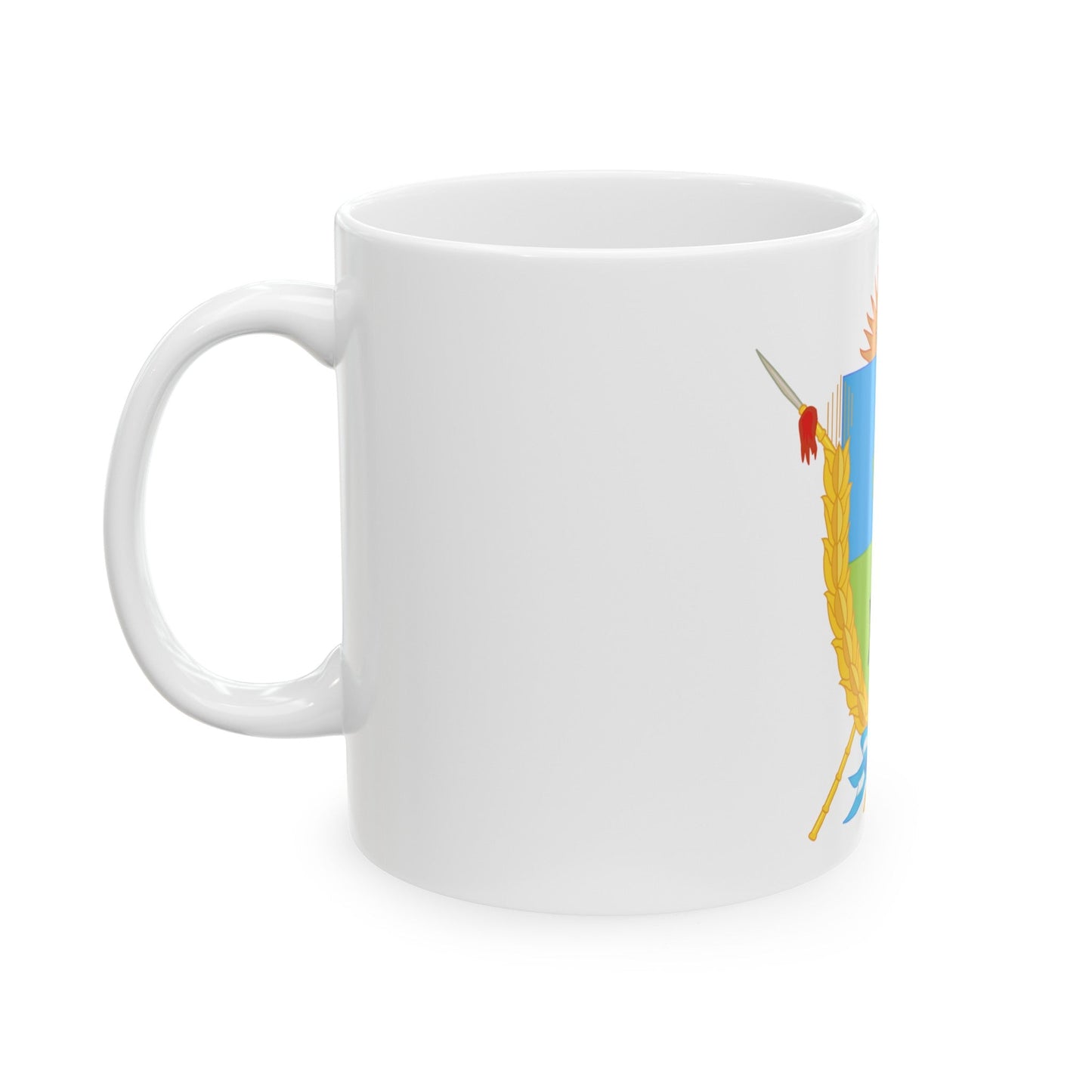 Coat of Arms La Pampa Argentina - White Coffee Mug-The Sticker Space