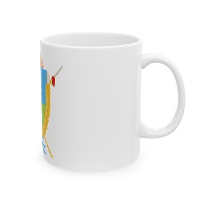 Coat of Arms La Pampa Argentina - White Coffee Mug-The Sticker Space