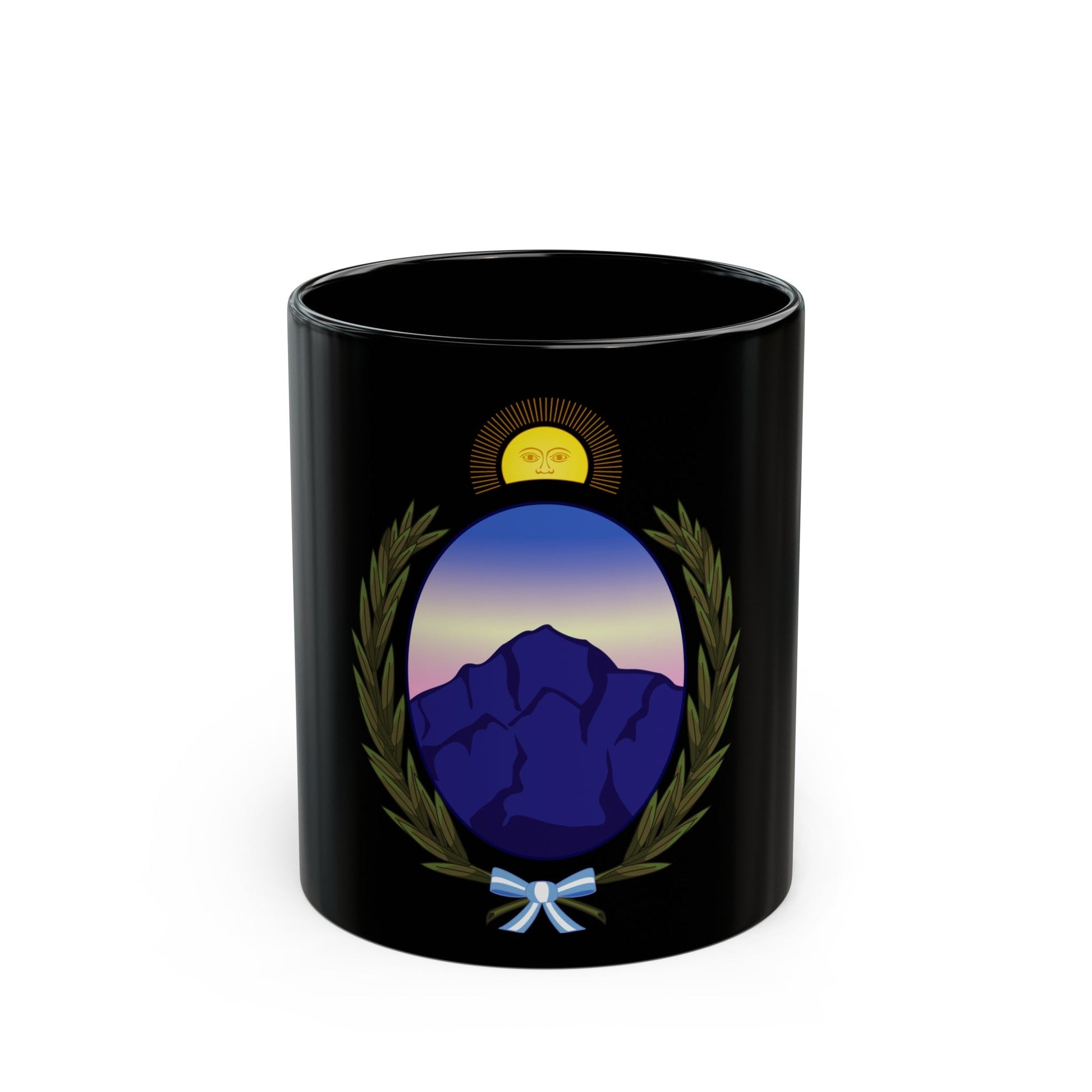 Coat of Arms La Rioja Argentina - Black Coffee Mug-11oz-The Sticker Space