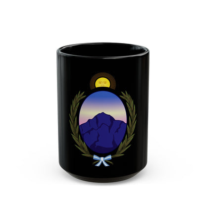 Coat of Arms La Rioja Argentina - Black Coffee Mug-15oz-The Sticker Space