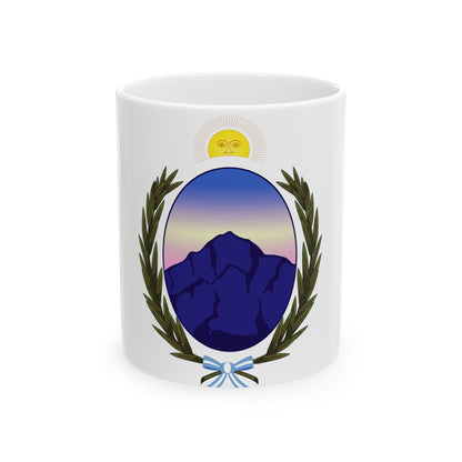 Coat of Arms La Rioja Argentina - White Coffee Mug-11oz-The Sticker Space