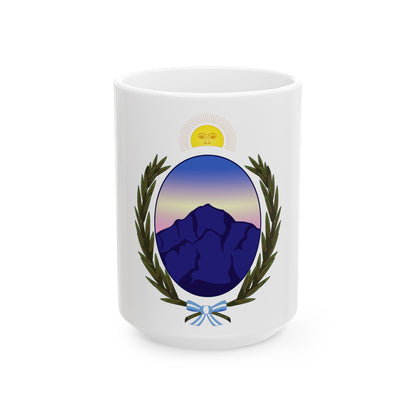 Coat of Arms La Rioja Argentina - White Coffee Mug-15oz-The Sticker Space