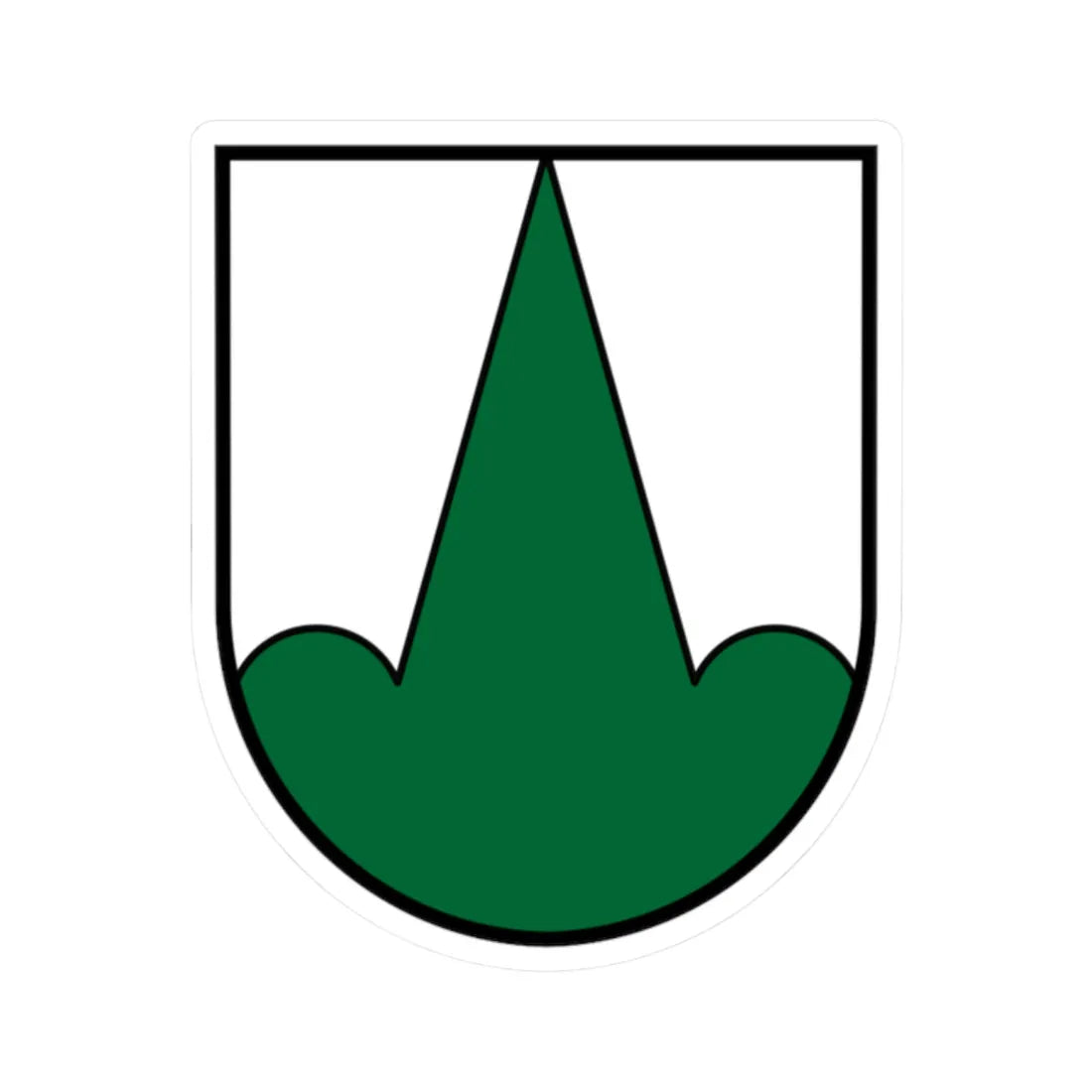 Coat of Arms Lochen (Austria) (Coat of Arms) STICKER Vinyl Kiss-Cut Decal 2 Inch White - The Sticker Space