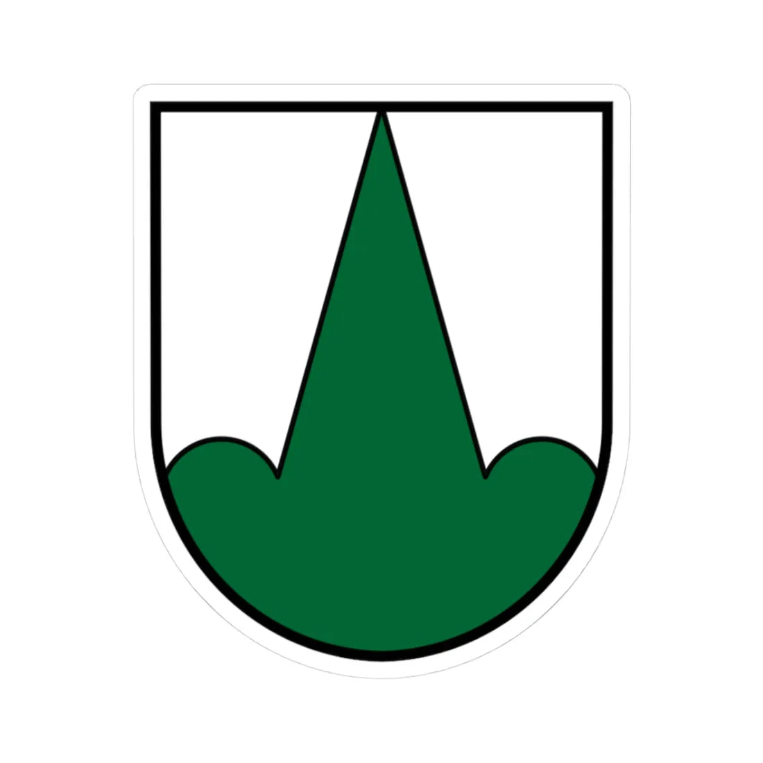 Coat of Arms Lochen (Austria) (Coat of Arms) STICKER Vinyl Kiss-Cut Decal 3 Inch White - The Sticker Space