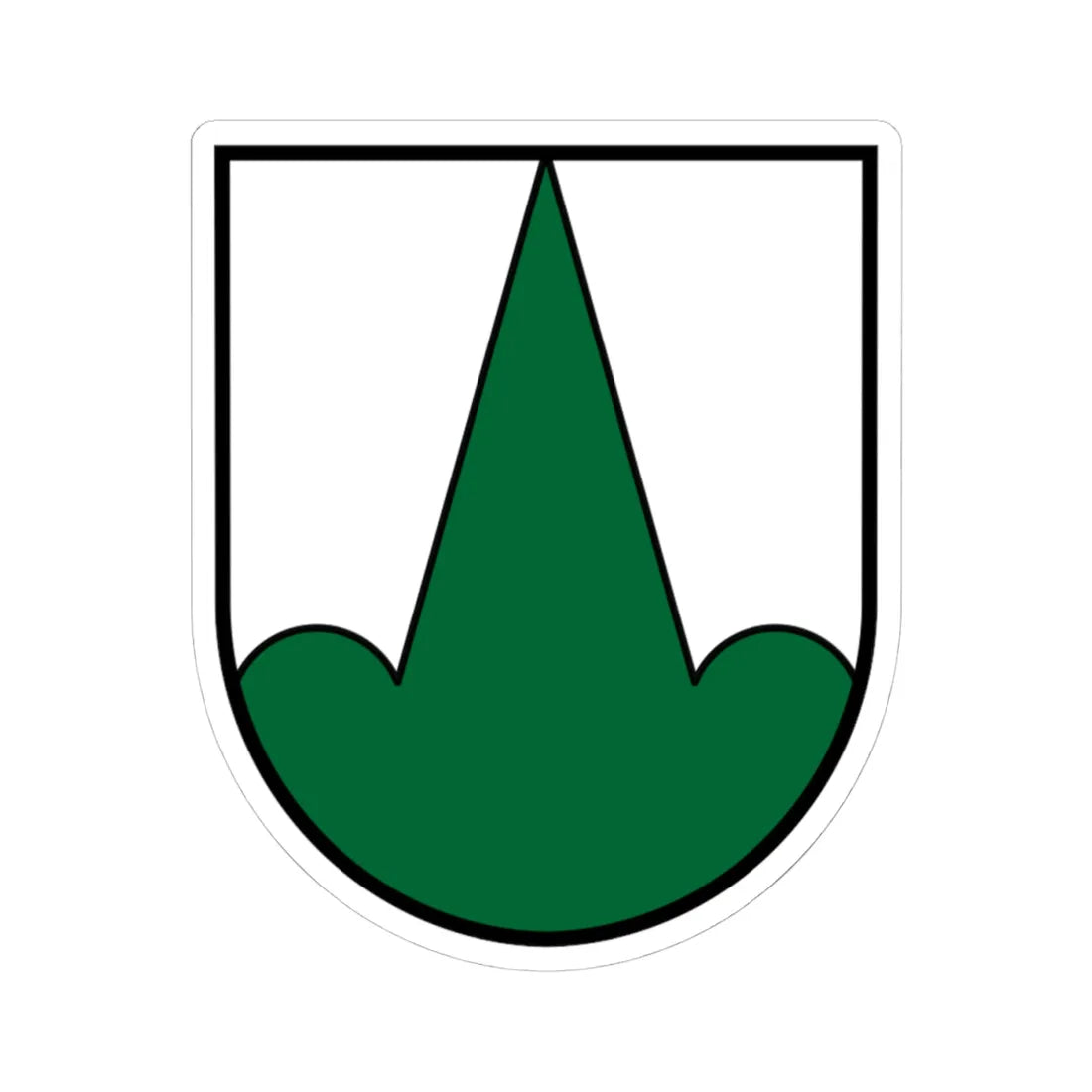 Coat of Arms Lochen (Austria) (Coat of Arms) STICKER Vinyl Kiss-Cut Decal 4 Inch White - The Sticker Space