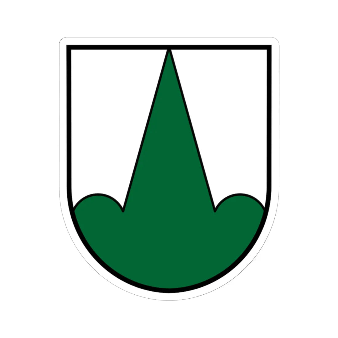 Coat of Arms Lochen (Austria) (Coat of Arms) STICKER Vinyl Kiss-Cut Decal 6 Inch White - The Sticker Space