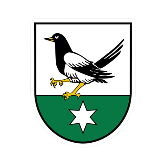 Coat of arms Meggenhofen (Austria) (Coat of Arms) STICKER Vinyl Kiss-Cut Decal 2 Inch White - The Sticker Space