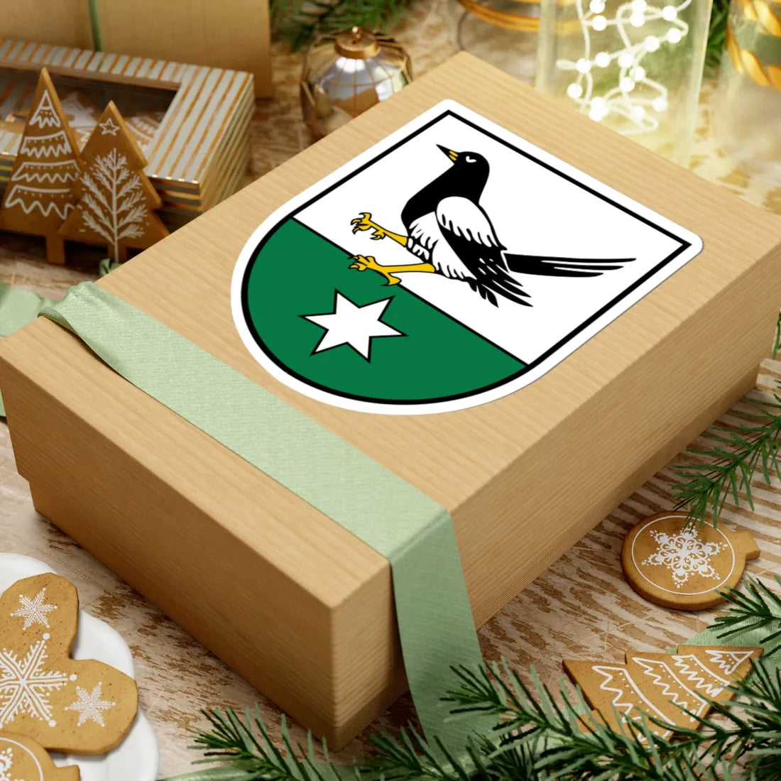 Coat of arms Meggenhofen (Austria) (Coat of Arms) STICKER Vinyl Kiss-Cut Decal - The Sticker Space