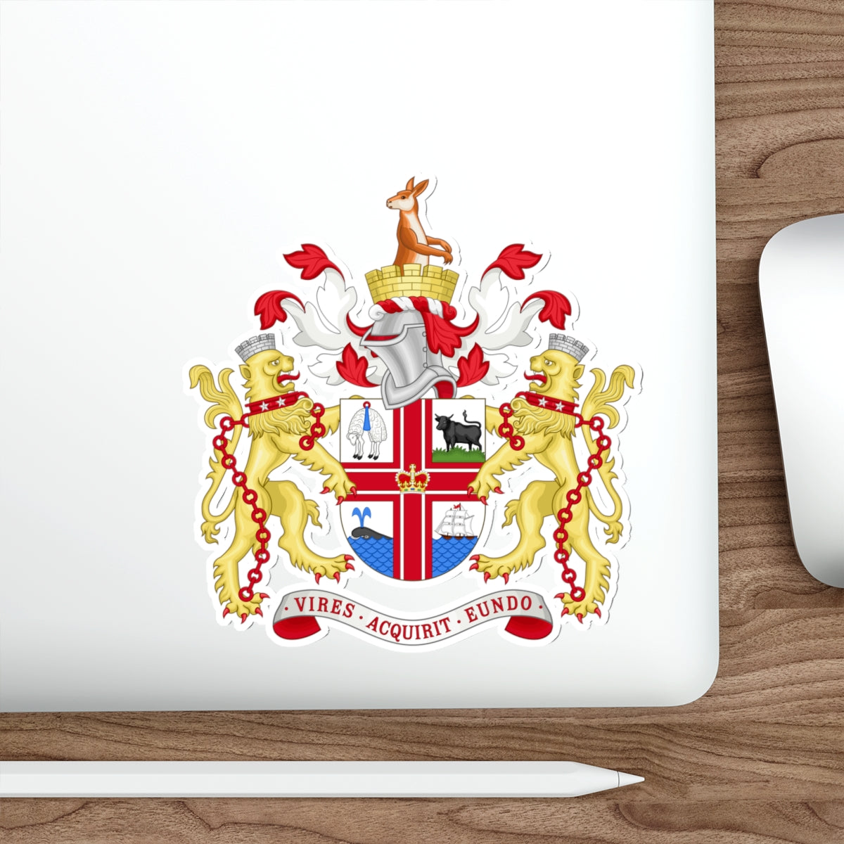 Coat of Arms Melbourne Australia STICKER Vinyl Die-Cut Decal-The Sticker Space