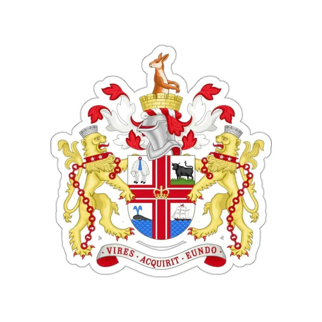 Coat of Arms Melbourne Australia STICKER Vinyl Die-Cut Decal 2 Inch - The Sticker Space