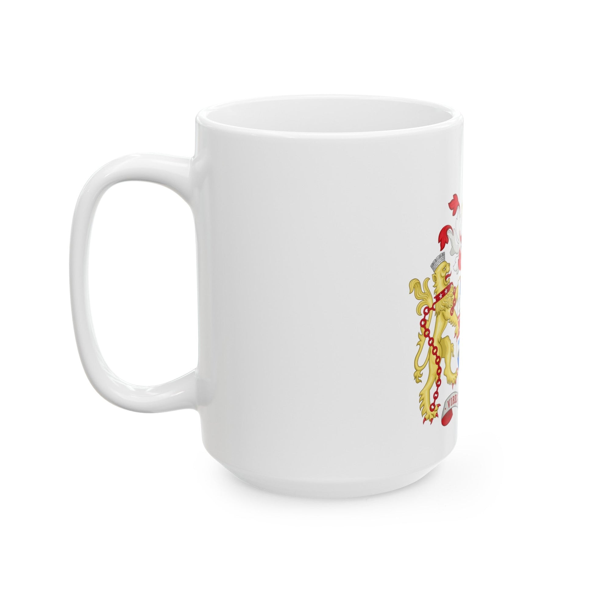 Coat of Arms Melbourne Australia - White Coffee Mug-The Sticker Space