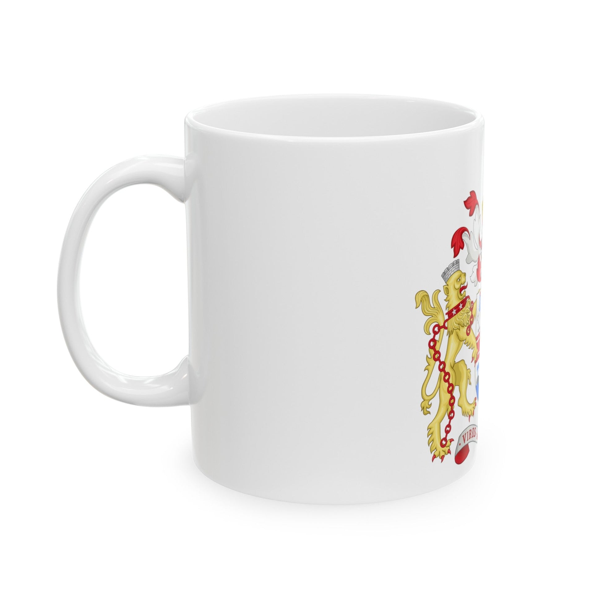 Coat of Arms Melbourne Australia - White Coffee Mug-The Sticker Space