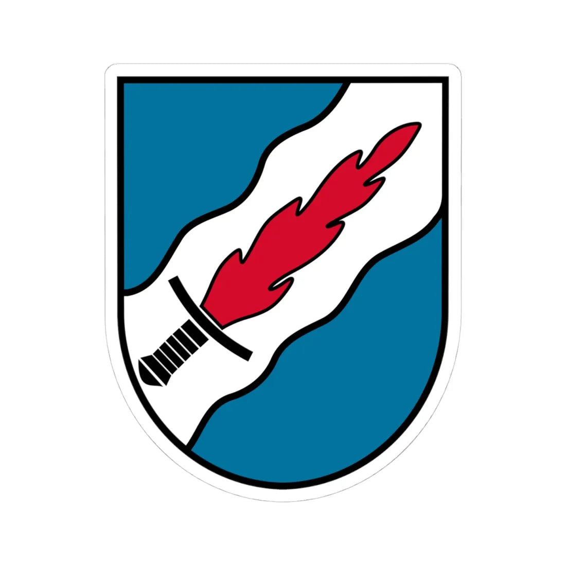 Coat of arms Michaelnbach (Austria) (Coat of Arms) STICKER Vinyl Kiss-Cut Decal 4 Inch White - The Sticker Space