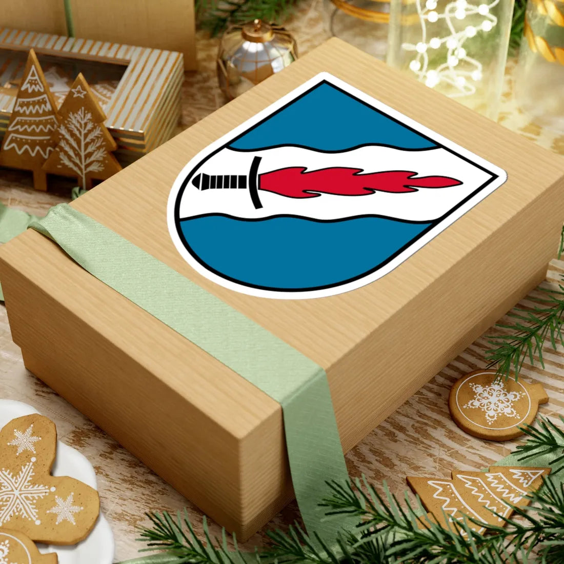 Coat of arms Michaelnbach (Austria) (Coat of Arms) STICKER Vinyl Kiss-Cut Decal - The Sticker Space