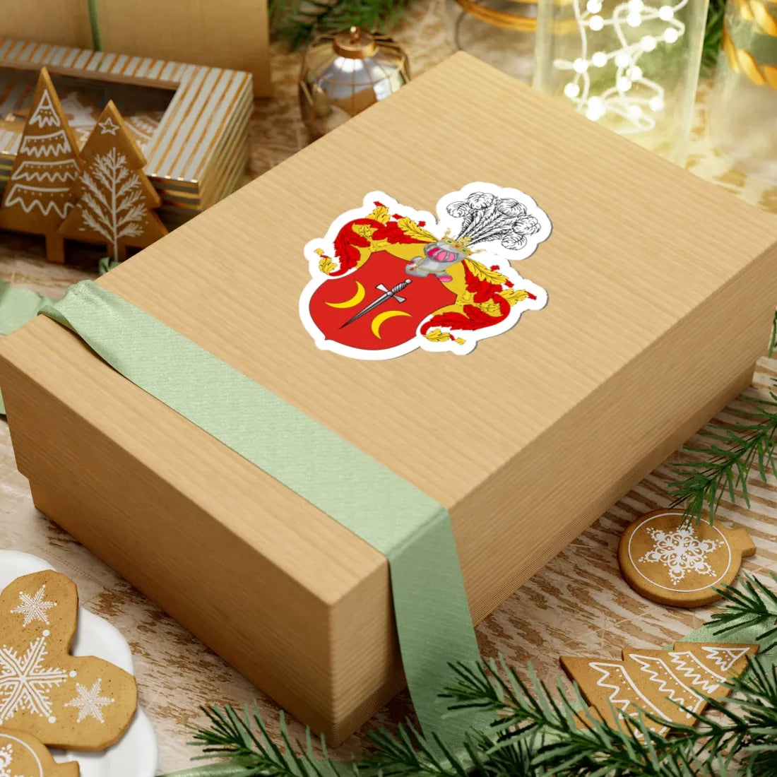 Coat of Arms Miklashevsky noble family Vitebsk Governorate Russian Empire 1827 (Russia) (Coat of Arms) STICKER Vinyl Kiss-Cut Decal - The Sticker Space