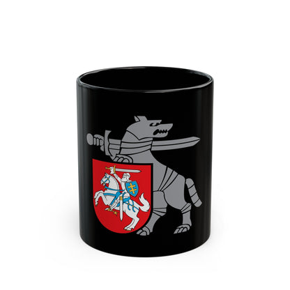 Coat of Arms Ministry of National Defence Lithuania - Black Coffee Mug-11oz-The Sticker Space