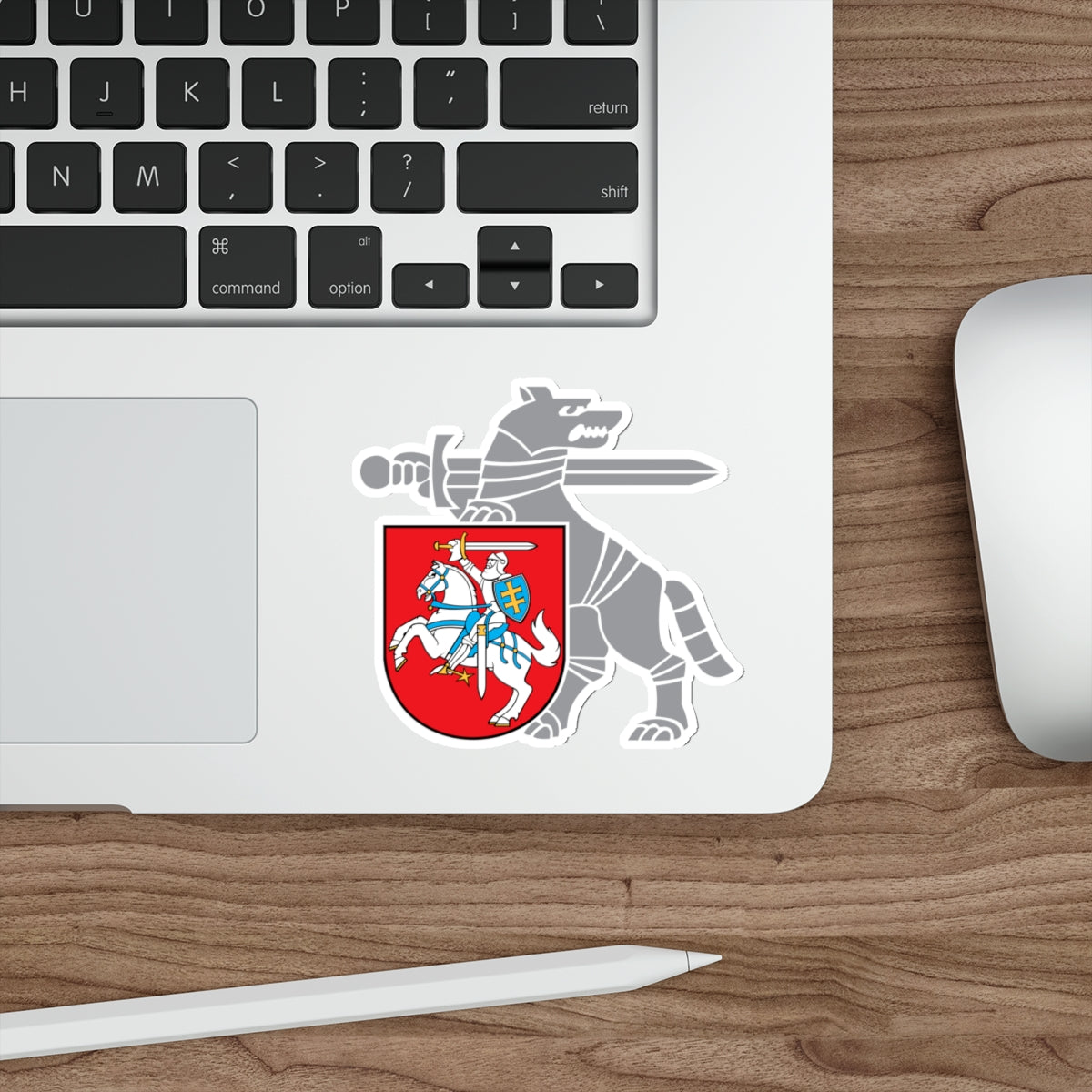 Coat of Arms Ministry of National Defence Lithuania STICKER Vinyl Die-Cut Decal-The Sticker Space