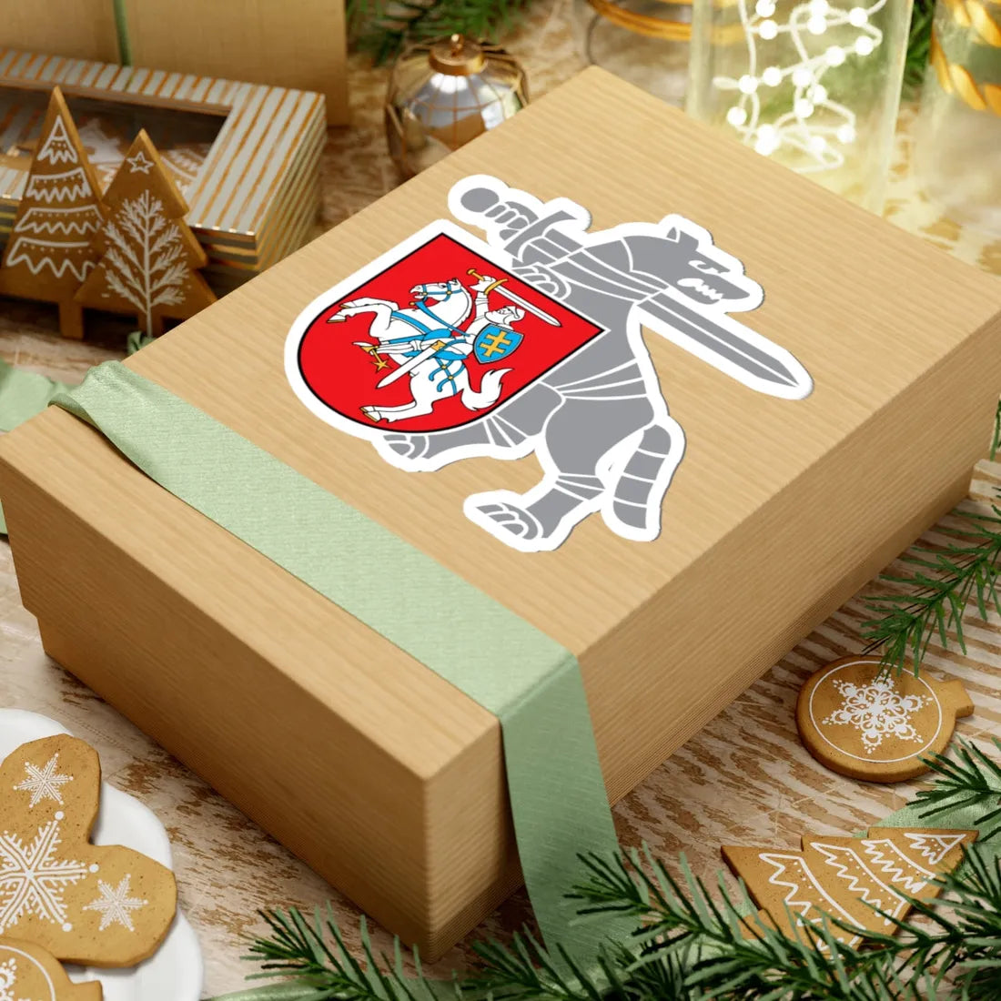 Coat of Arms Ministry of National Defence Lithuania - STICKER Vinyl Kiss-Cut Decal - The Sticker Space