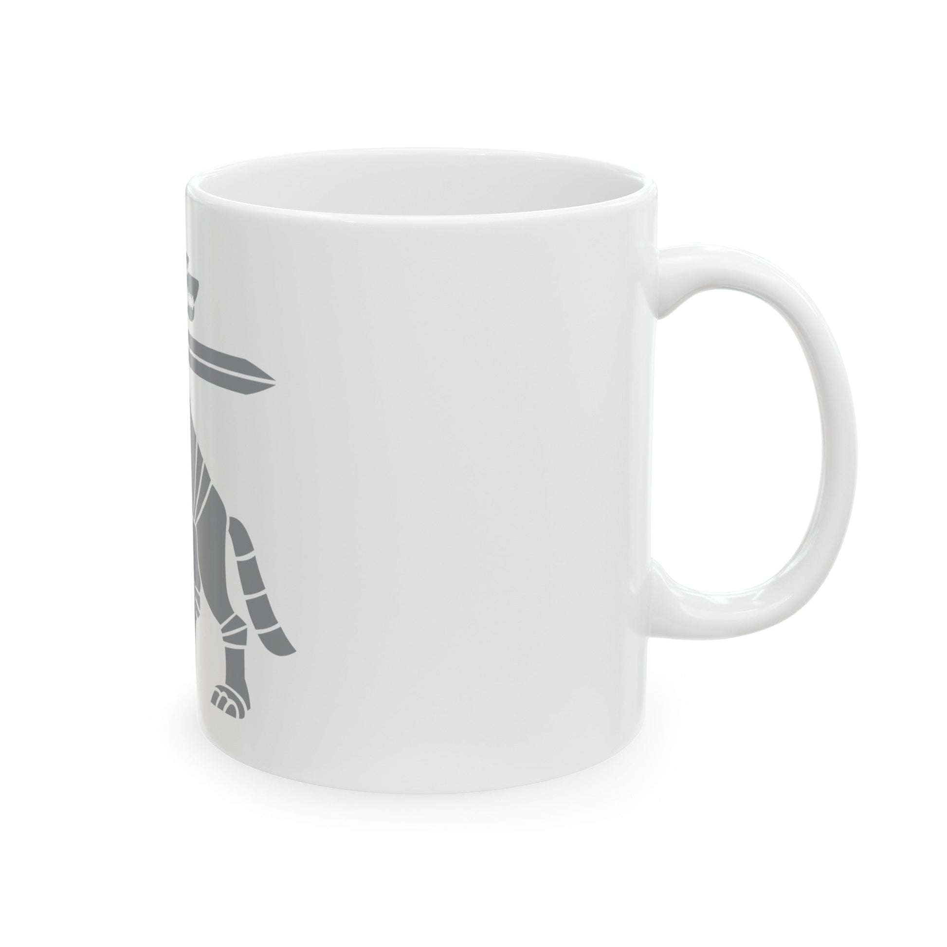 Coat of Arms Ministry of National Defence Lithuania - White Coffee Mug-The Sticker Space