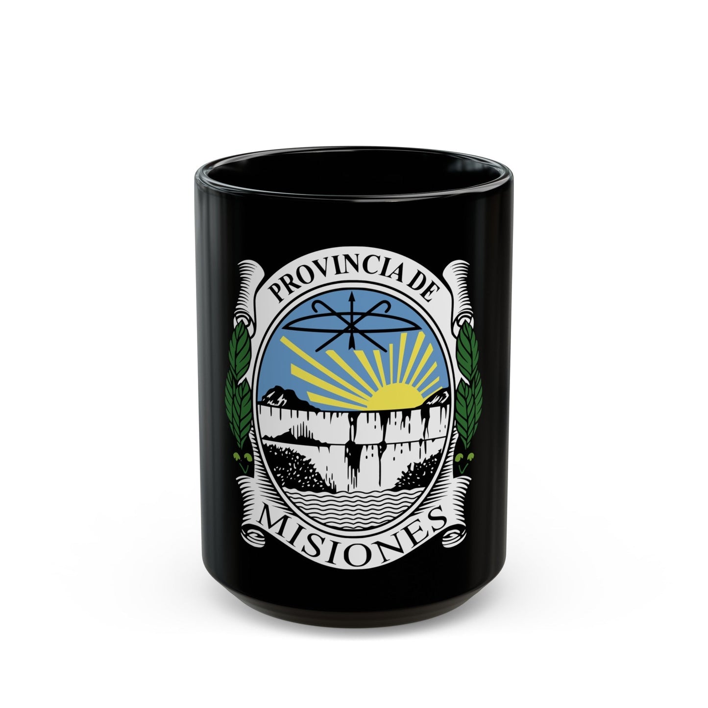 Coat of Arms Misiones Argentina - Black Coffee Mug-15oz-The Sticker Space