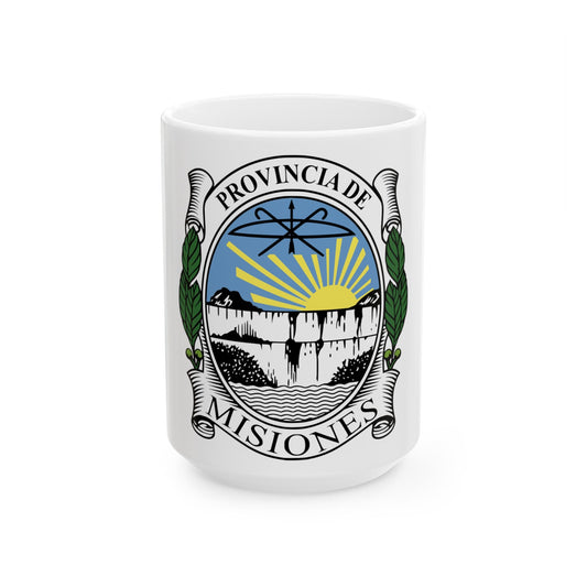 Coat of Arms Misiones Argentina - White Coffee Mug-15oz-The Sticker Space