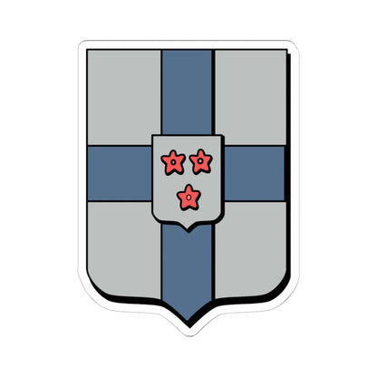 Coat of arms moregem (Belgium) (Coat of Arms) STICKER Vinyl Kiss-Cut Decal 6 Inch White - The Sticker Space