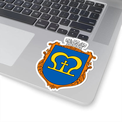 Coat of arms Mostyska (Ukraine) (Coat of Arms) STICKER Vinyl Kiss-Cut Decal - The Sticker Space
