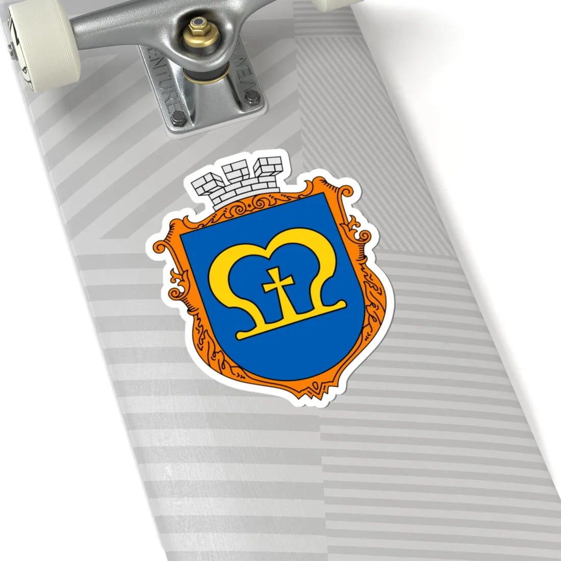 Coat of arms Mostyska (Ukraine) (Coat of Arms) STICKER Vinyl Kiss-Cut Decal - The Sticker Space