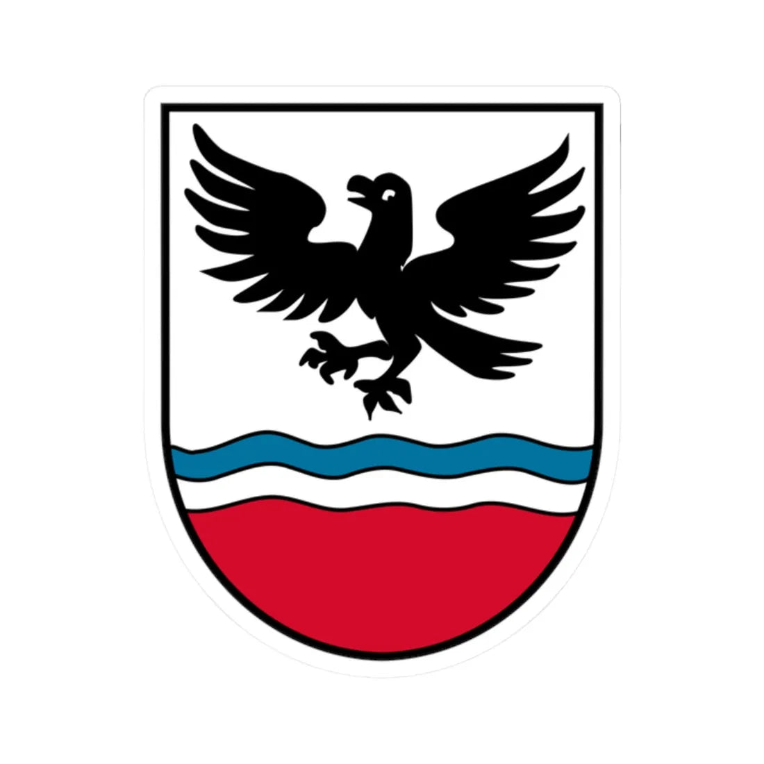 Coat of arms Natternbach (Austria) (Coat of Arms) STICKER Vinyl Kiss-Cut Decal 2 Inch White - The Sticker Space